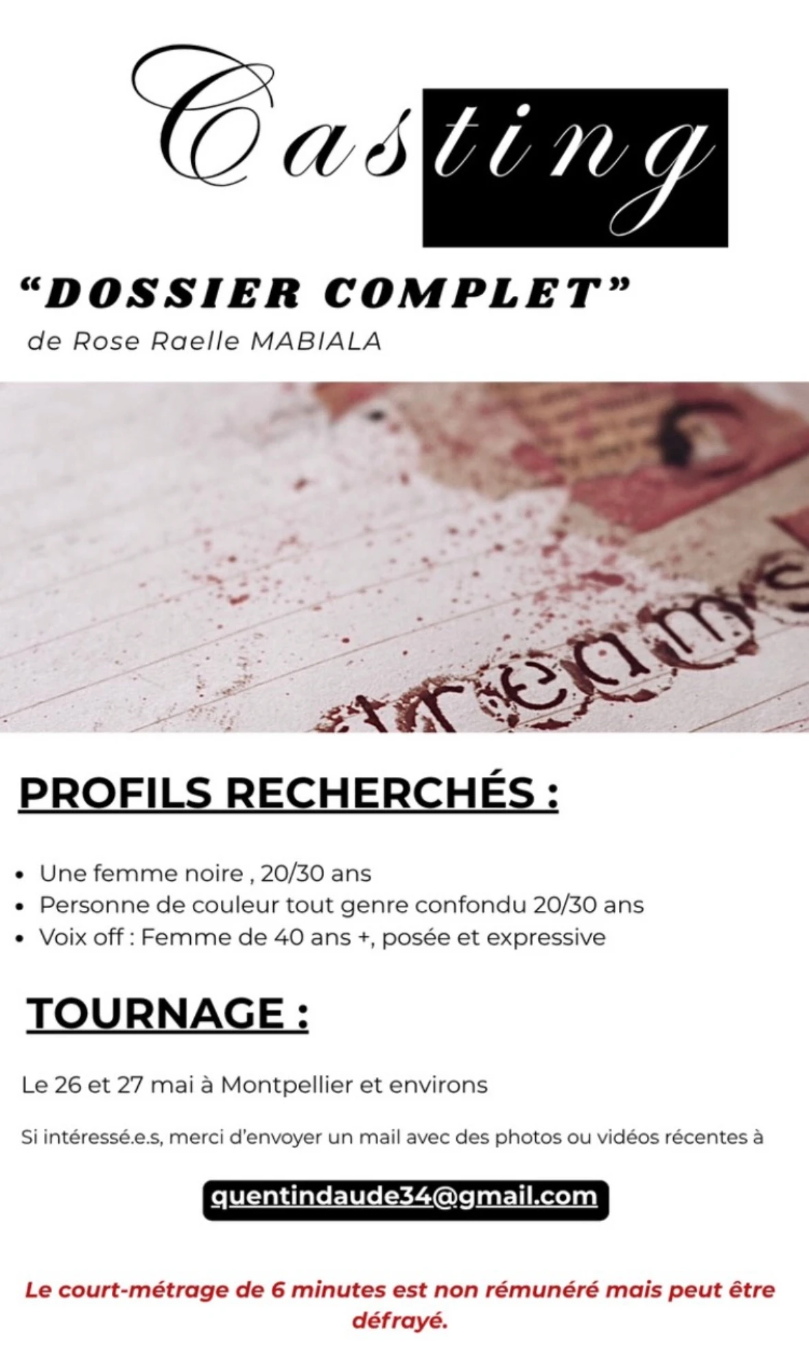 Affiche du projet