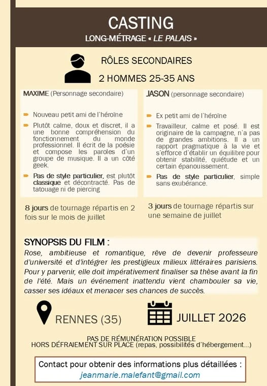 Affiche du projet